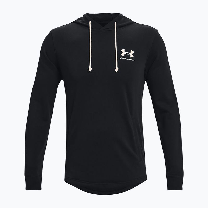 Мъжки суитшърт Under Armour Rival Terry Lc Hd black/onyx white 5