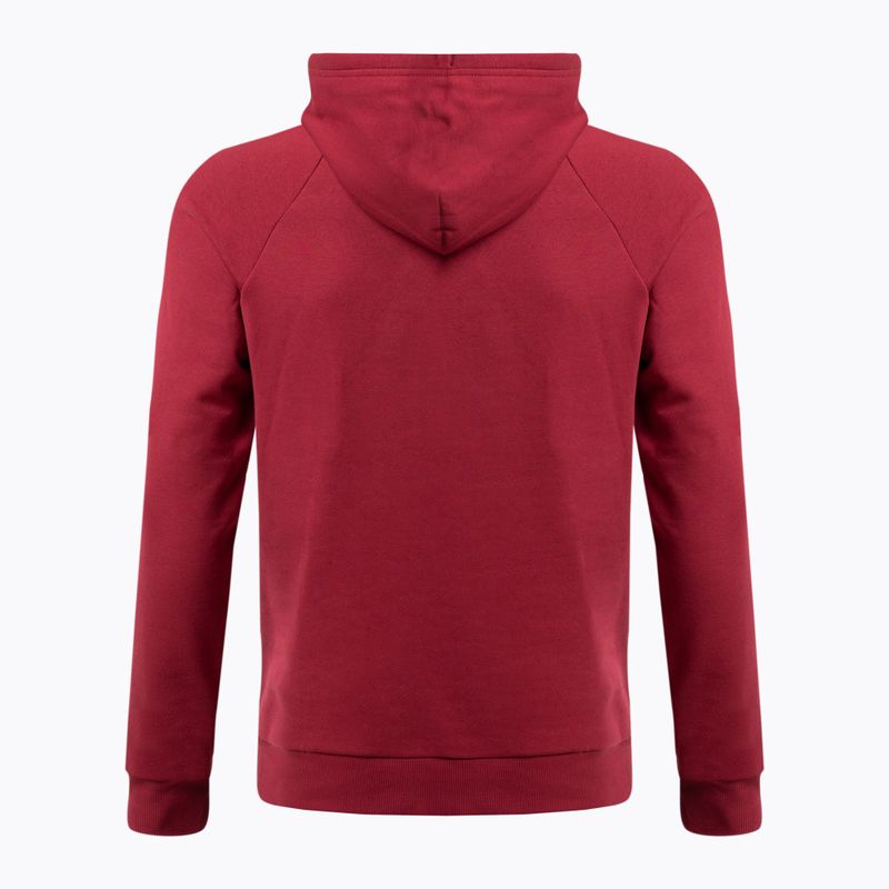 Мъжки суитшърт за тренировки Under Armour Rival Fleece Big Logo HD червено и бяло 1357093-664 5