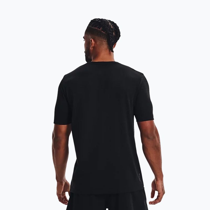 Мъжка тренировъчна тениска Under Armour UA Rush Seamless Geosport SS черна 1370441 4