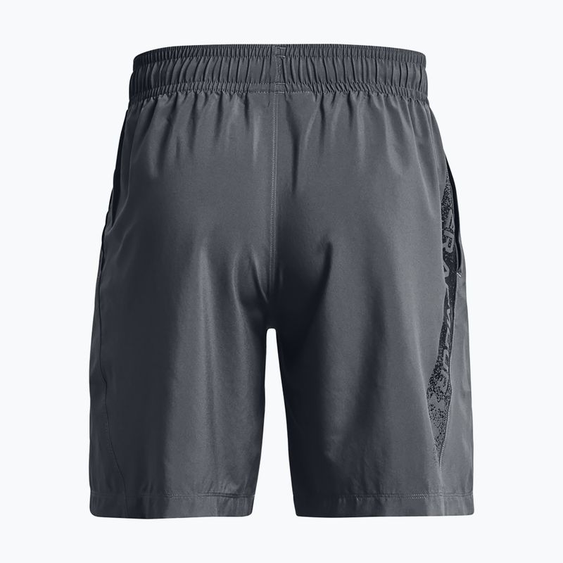 Мъжки тренировъчни шорти Under Armour Woven Graphic pitch gray/black 5