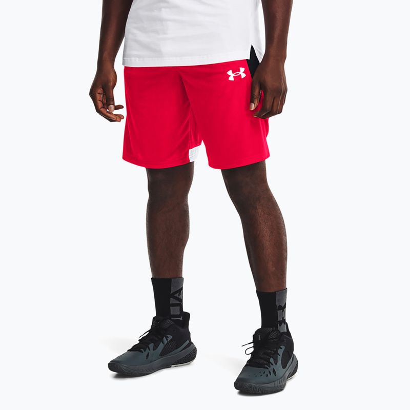 Мъжки баскетболни шорти Under Armour Baseline 10In 600 червени 1370220-600-LG