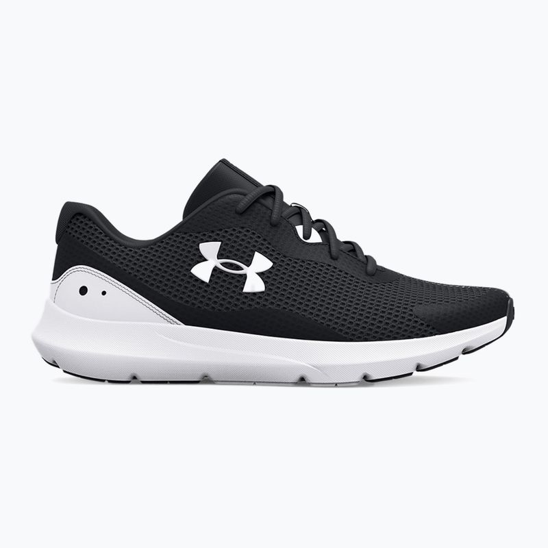 Мъжки обувки за бягане Under Armour Surge 3 в черно и бяло 3024883 10