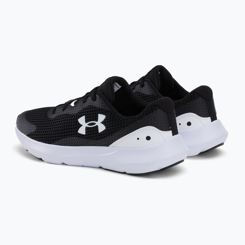 Мъжки обувки за бягане Under Armour Surge 3 в черно и бяло 3024883 3