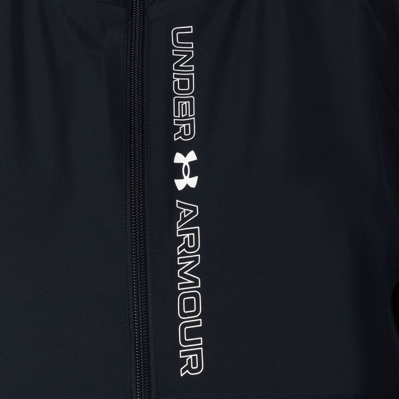 Under Armour Тъканно дамско яке с качулка черно и бяло 1369889 3