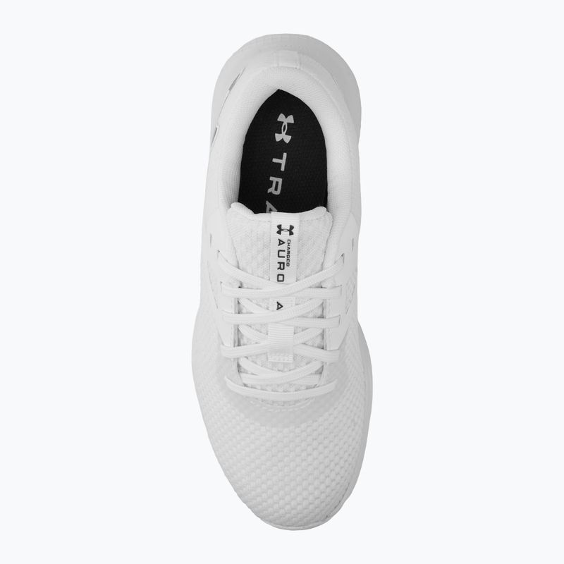 Дамски обувки за тренировка Under Armour W Charged Aurora 2 white/white/metallic warm silver 5