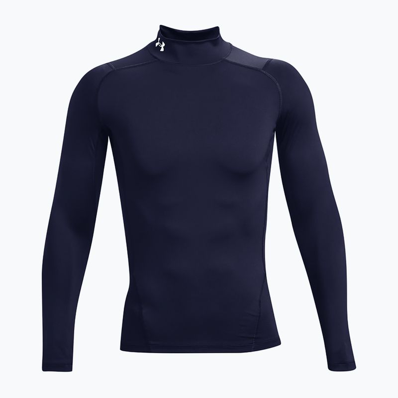 Мъжка блуза с дълъг ръкав за тренировка Under Armour Heat Gear Armour Comp Mock midnight navy/ white 5