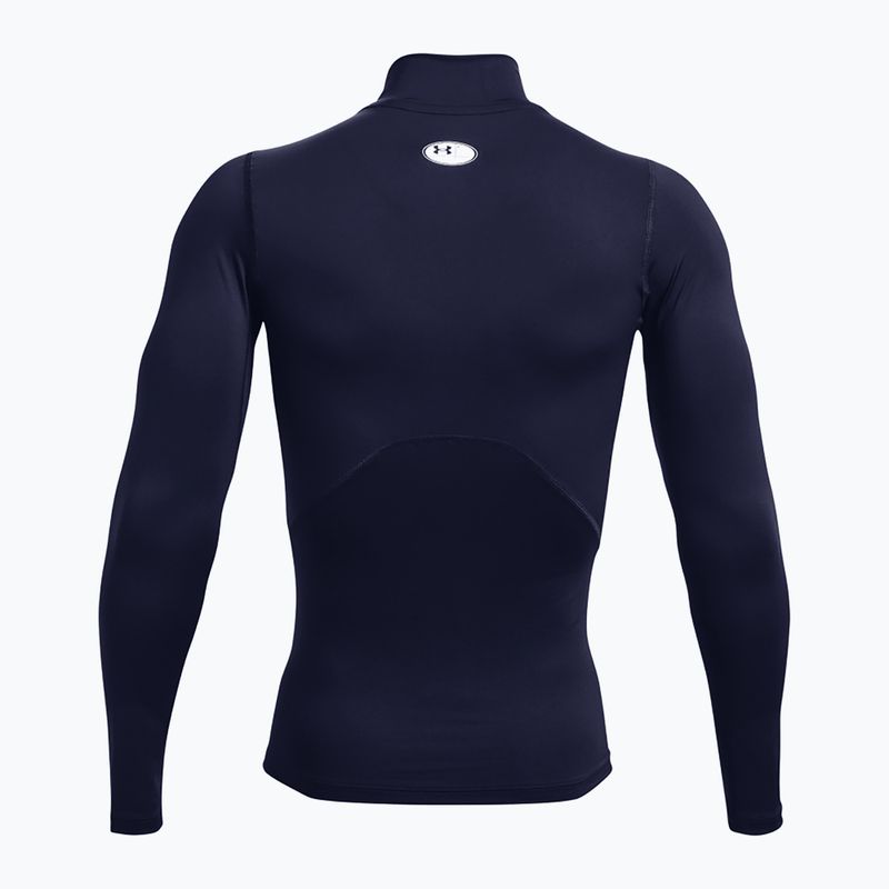 Мъжки спортен екип Under Armour Heat Gear Armour Comp Mock midnight navy/white training longsleeve 6