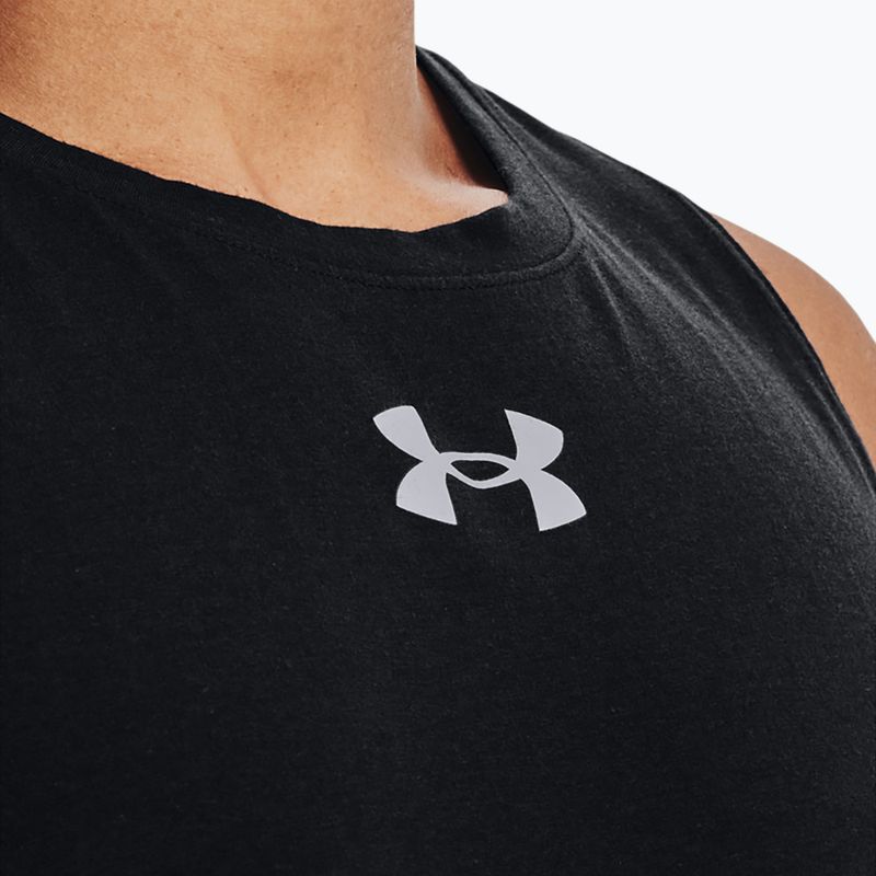 Under Armour Baseline Cotton Tank 003 мъжка баскетболна фланелка black 1361901-003 4