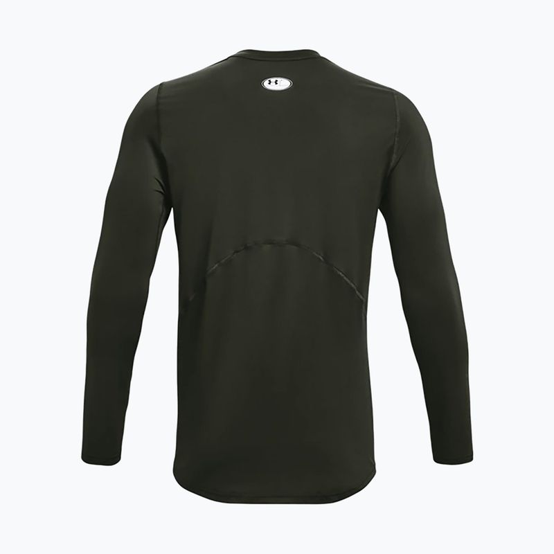 Мъжки тениски Under Armour HeatGear Armour Fitted green training 1361506 2