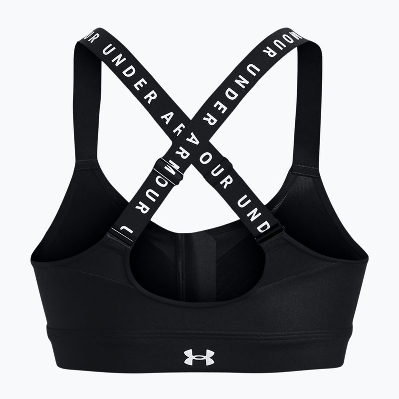 Under Armour Infinity High Bra Фитнес сутиен с цип черен 1373860 2