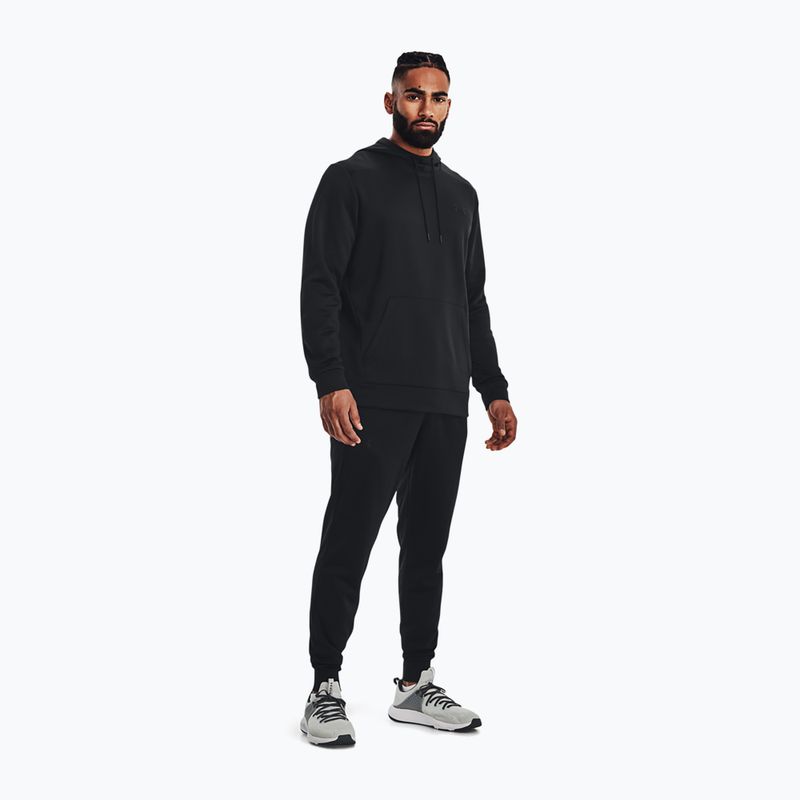 Under Armour Armour Fleece Hoodie мъжки суитшърт за тренировки черен 1373353-001 2