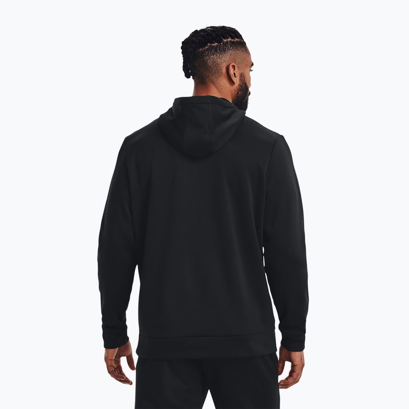 Under Armour Armour Fleece Hoodie мъжки суитшърт за тренировки черен 1373353-001 3