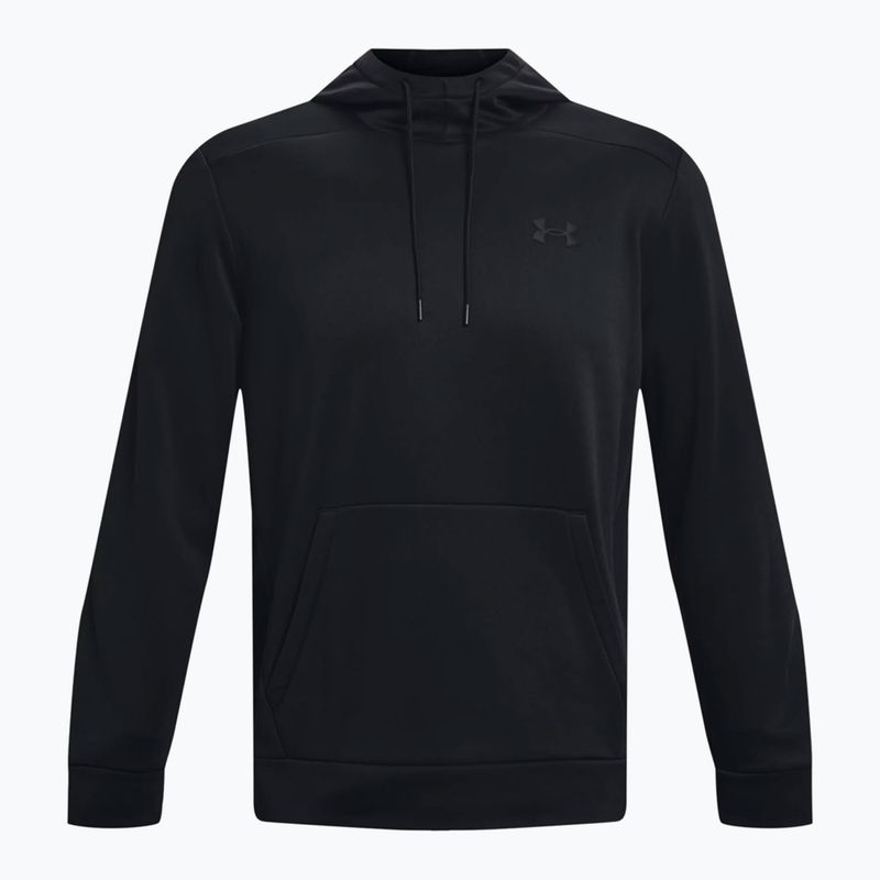 Under Armour Armour Fleece Hoodie мъжки суитшърт за тренировки черен 1373353-001 5