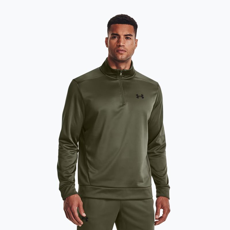 Under Armour Armour Fleece 1/4 Zip green мъжки суитшърт за тренировки 1373358