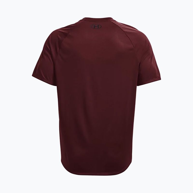 Мъжка тренировъчна тениска Under Armour UA Tech 2.0 SS Tee Новост бордо 1345317 2