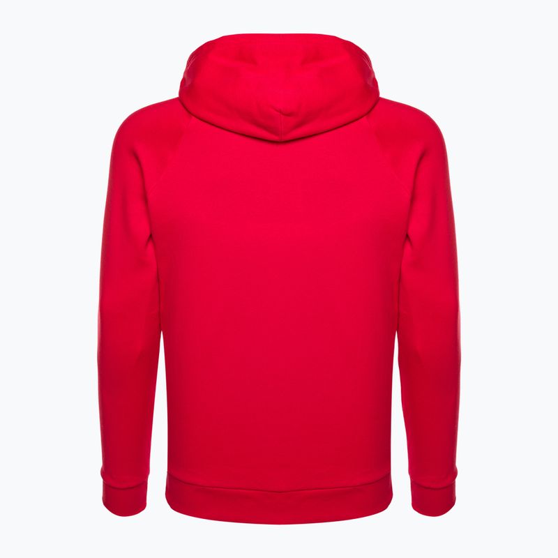 Мъжки суитшърт с качулка Under Armour Rival Fleece Big Logo Hd червен 1357093 6