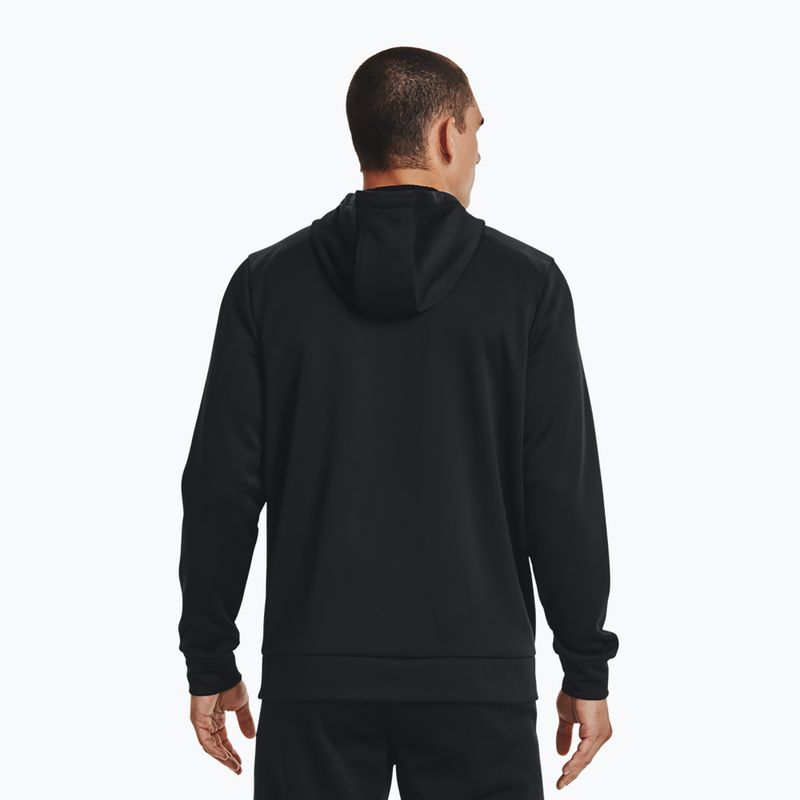 Мъжки суитшърт Under Armour Fleece FZ Hoodie black/black 3