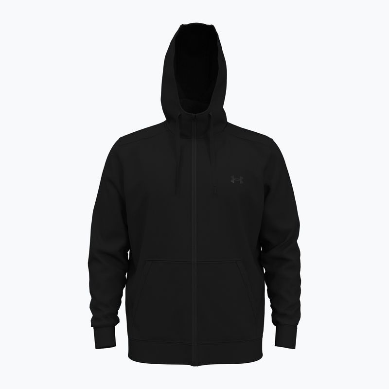 Мъжки суитшърт Under Armour Fleece FZ Hoodie black/black 7