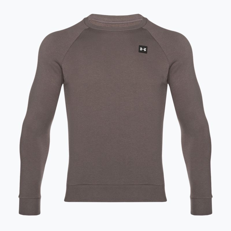 Мъжки суитшърт Under Armour Rival Fleece Crew кафяв 5