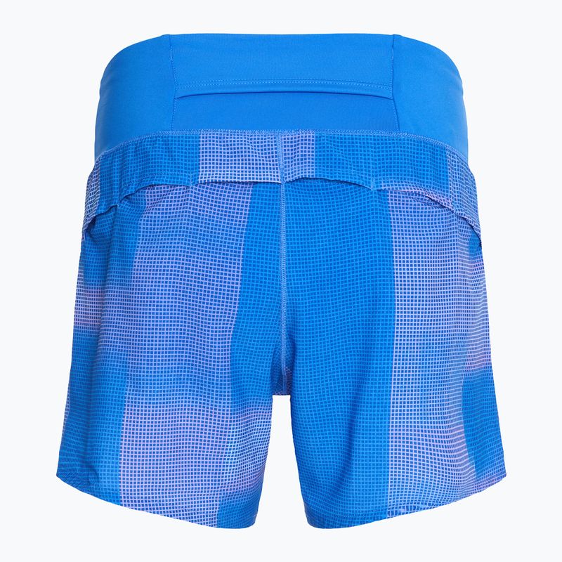 Дамски къси панталони за бягане Brooks Chaser 5" blue altitude print 2