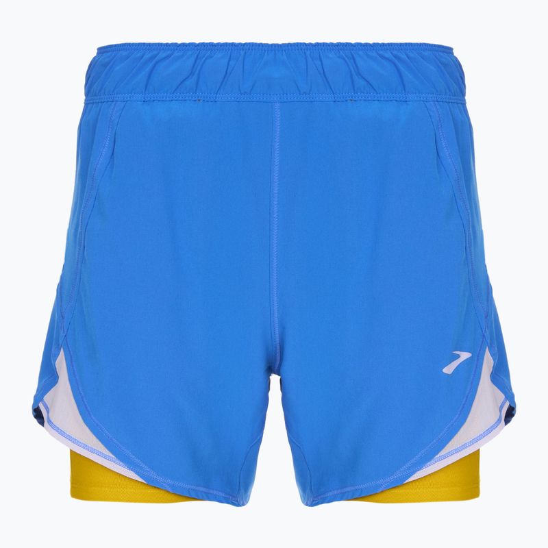 Дамски къси панталони за бягане Brooks Chaser 5" 2-In-1 bluetiful/golden hour