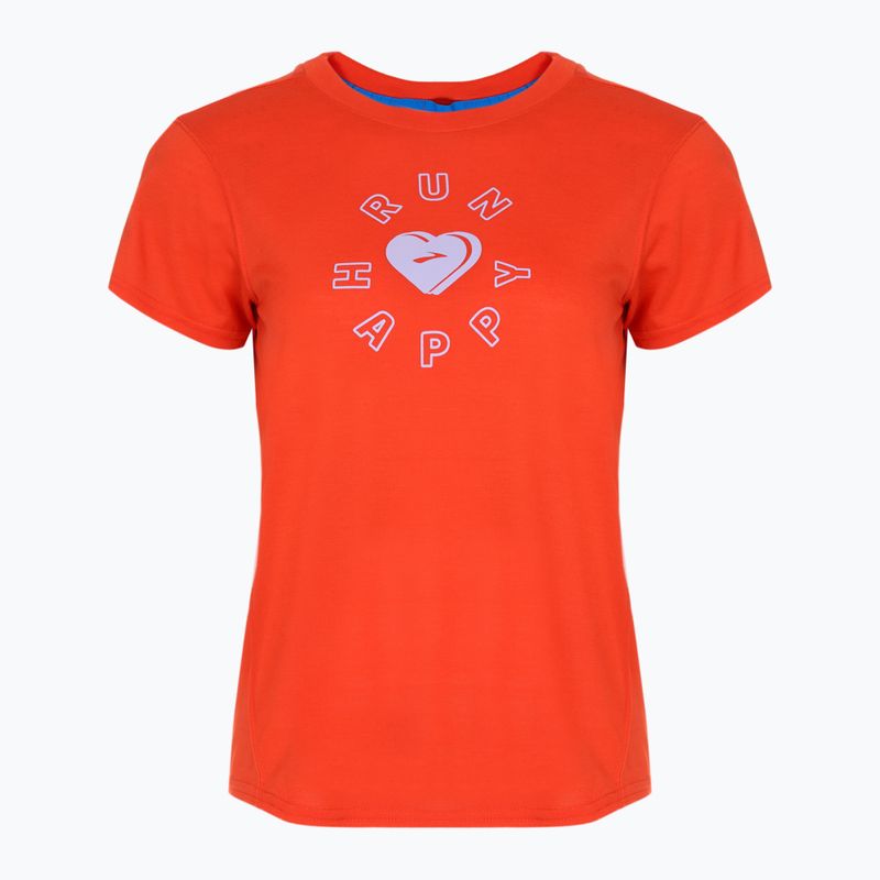 Дамска тениска Brooks Distance Graphic jamberry/love run