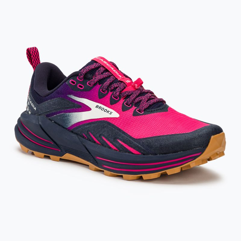 Brooks Cascadia 16 дамски обувки за бягане peacoat/pink/biscuit