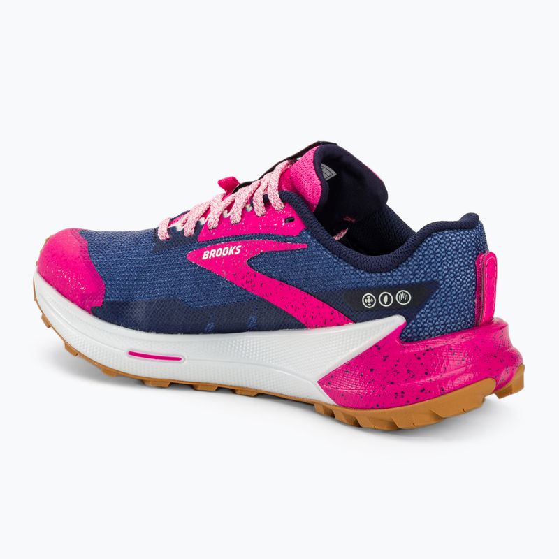 Brooks Catamount 2 дамски обувки за бягане peacoat/pink/biscuit 3