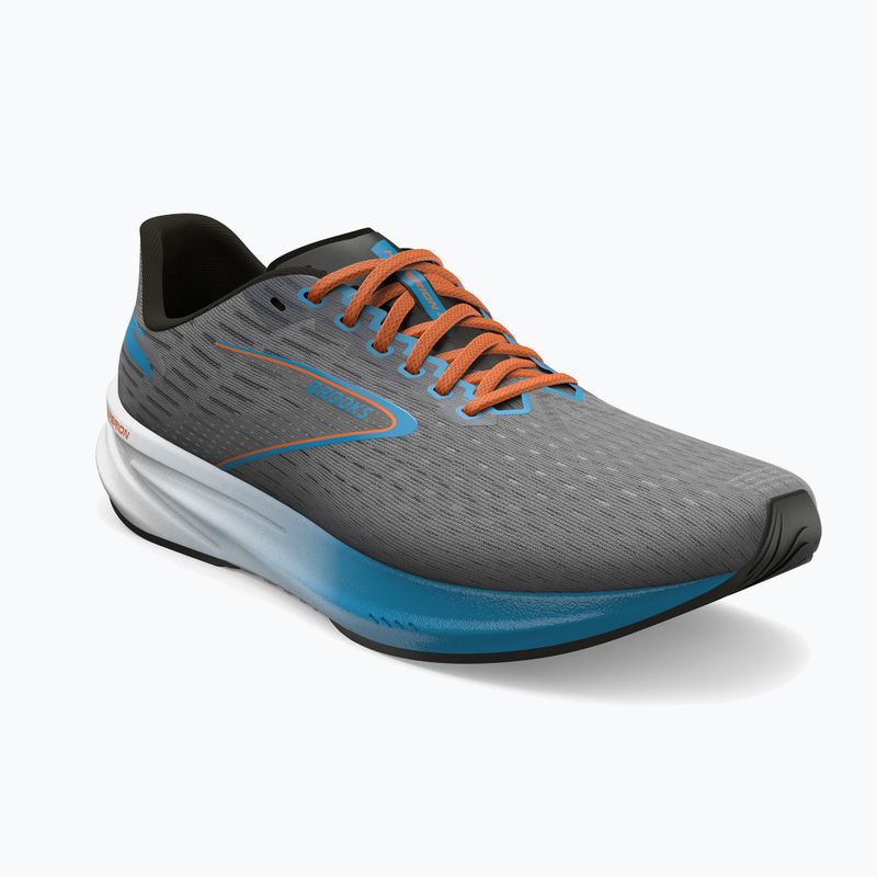 Мъжки обувки за бягане Brooks Hyperion сиво/атомично синьо/кафяво 11
