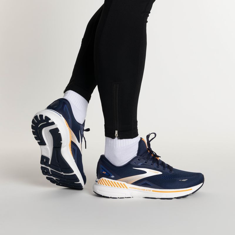 Brooks Adrenaline GTS 23 мъжки обувки за бягане peacoat/ultramarine/orange 2
