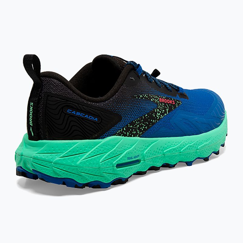 Brooks Cascadia 17 victoria blue/black/spring bud мъжки обувки за бягане 10