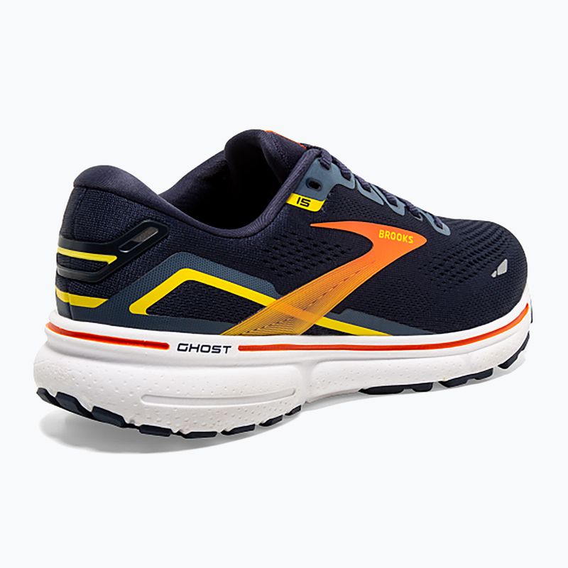 Brooks Ghost 15 мъжки обувки за бягане peacoat/red/yellow 10