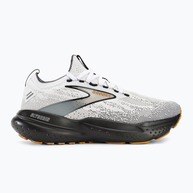 Brooks Glycerin StealthFit 21 мъжки обувки за бягане бяло/сиво/черно 3