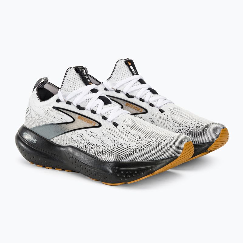 Brooks Glycerin StealthFit 21 мъжки обувки за бягане бяло/сиво/черно 5