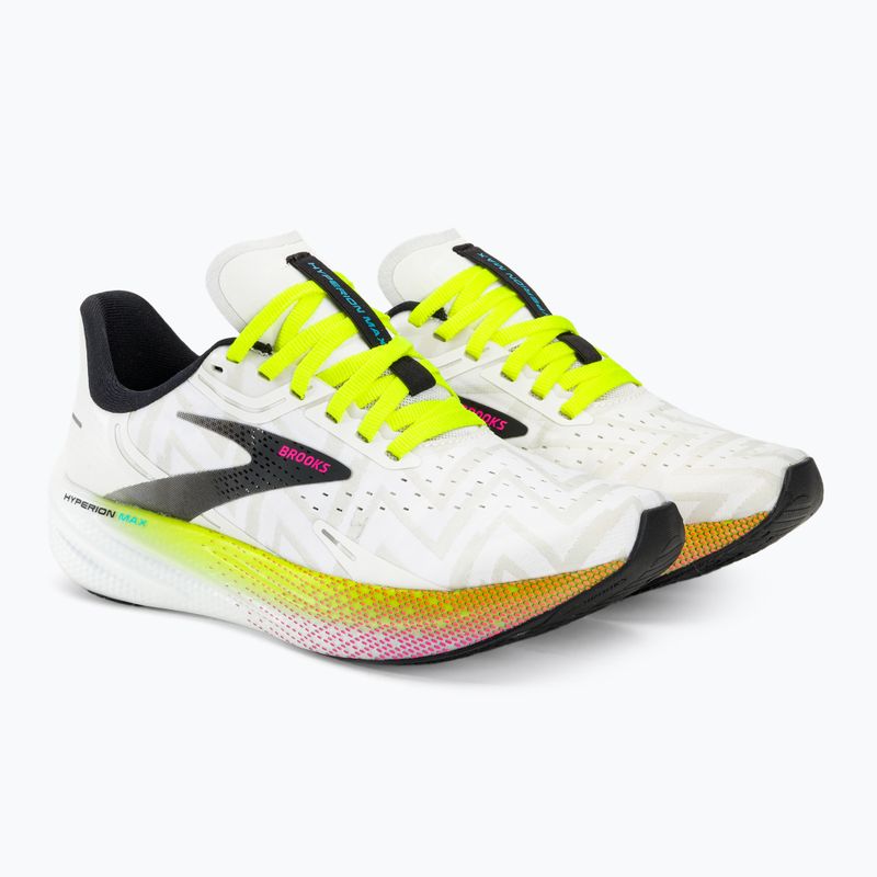 Дамски обувки за бягане Brooks Hyperion Max white/black/nightlife 5