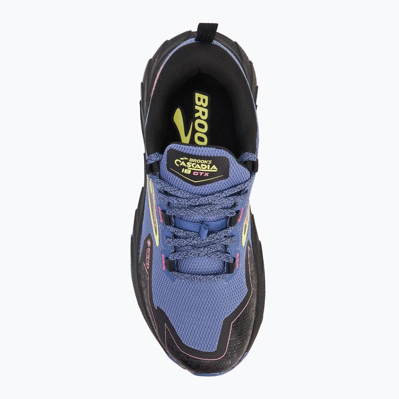 Brooks Cascadia 18 GTX дамски маратонки сиво-синьо/черно/розово 5