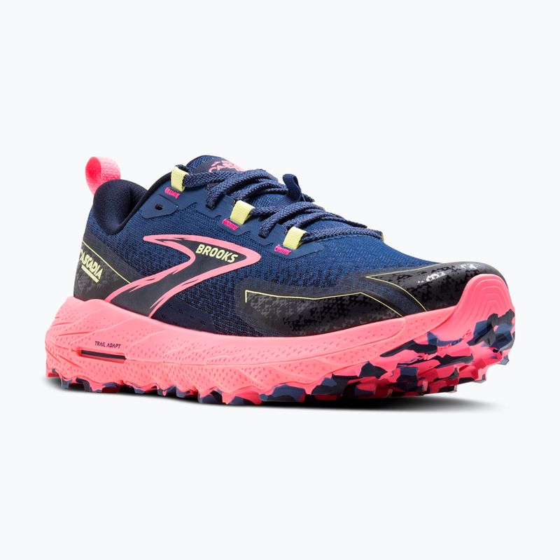 Дамски обувки за бягане Brooks Cascadia 18 grey blue/pink/sunny lime 8