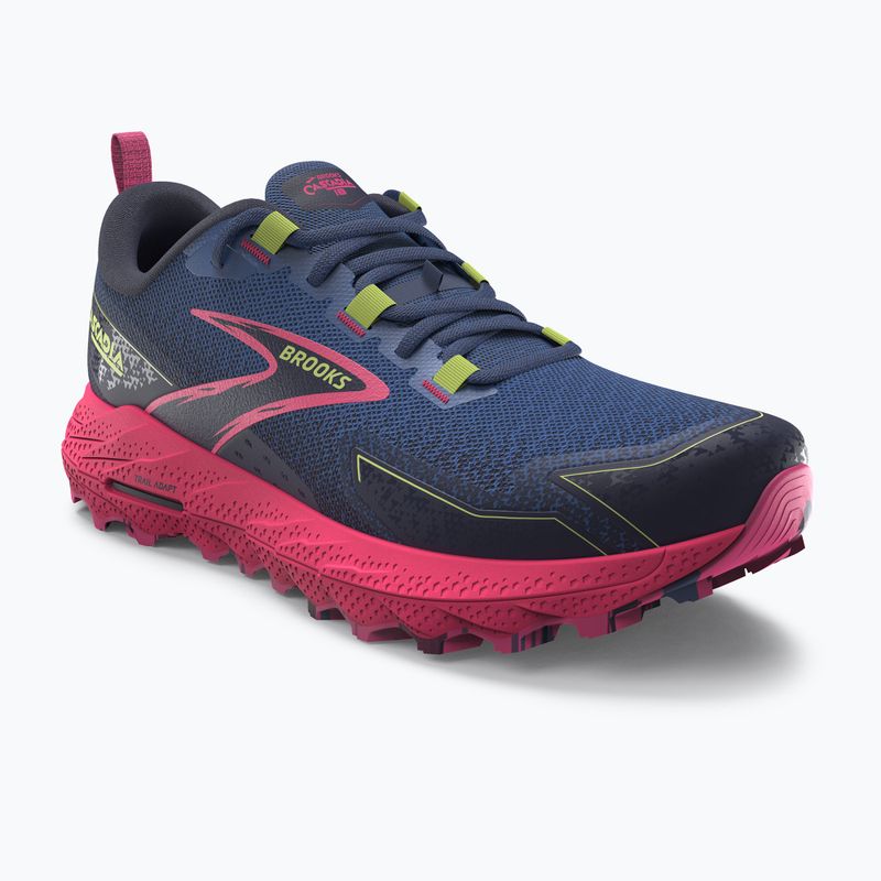 Дамски обувки за бягане Brooks Cascadia 18 grey blue/pink/sunny lime 15