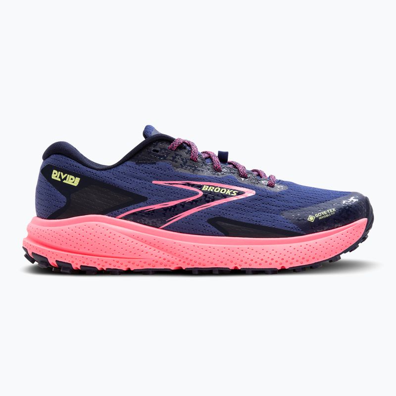 Дамски обувки за бягане Brooks Divide 5 GTX grey blue/pink/lime 9