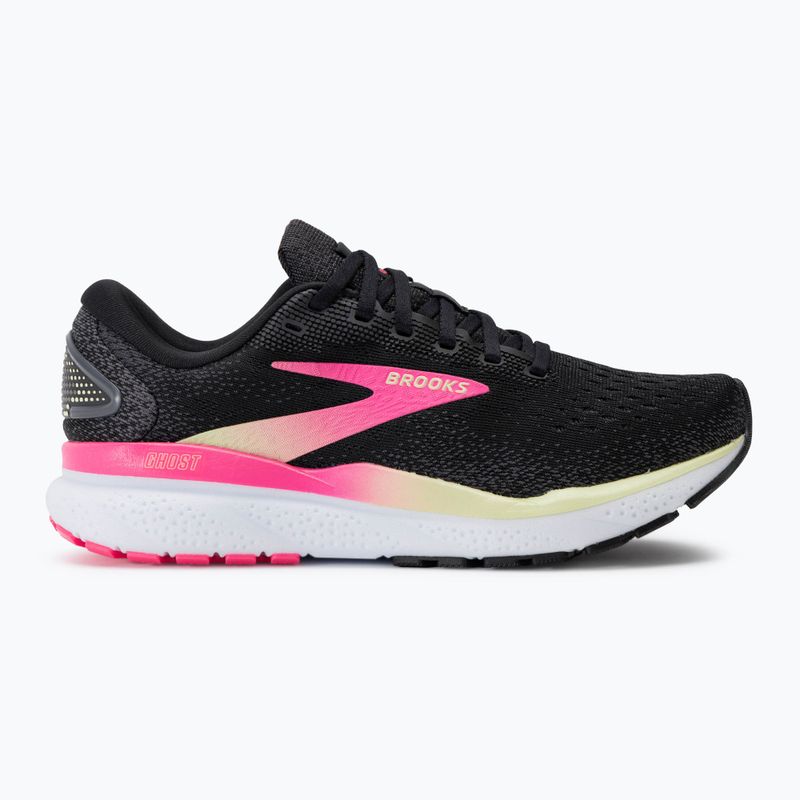 Дамски обувки за бягане Brooks Ghost 16 black/pink/yellow 2