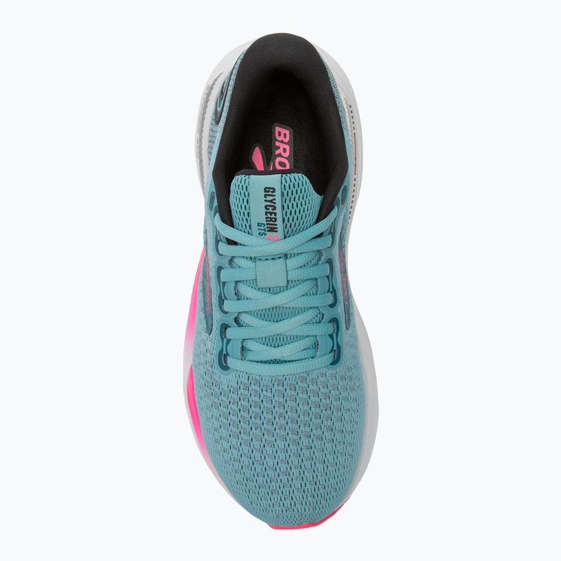 Дамски обувки за бягане Brooks Glycerin GTS 21 moroccan blue/aqua/pink 5