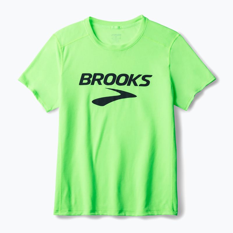 Мъжка тениска за бягане Brooks Distance 3.0 neo limeade/brooks logo 6