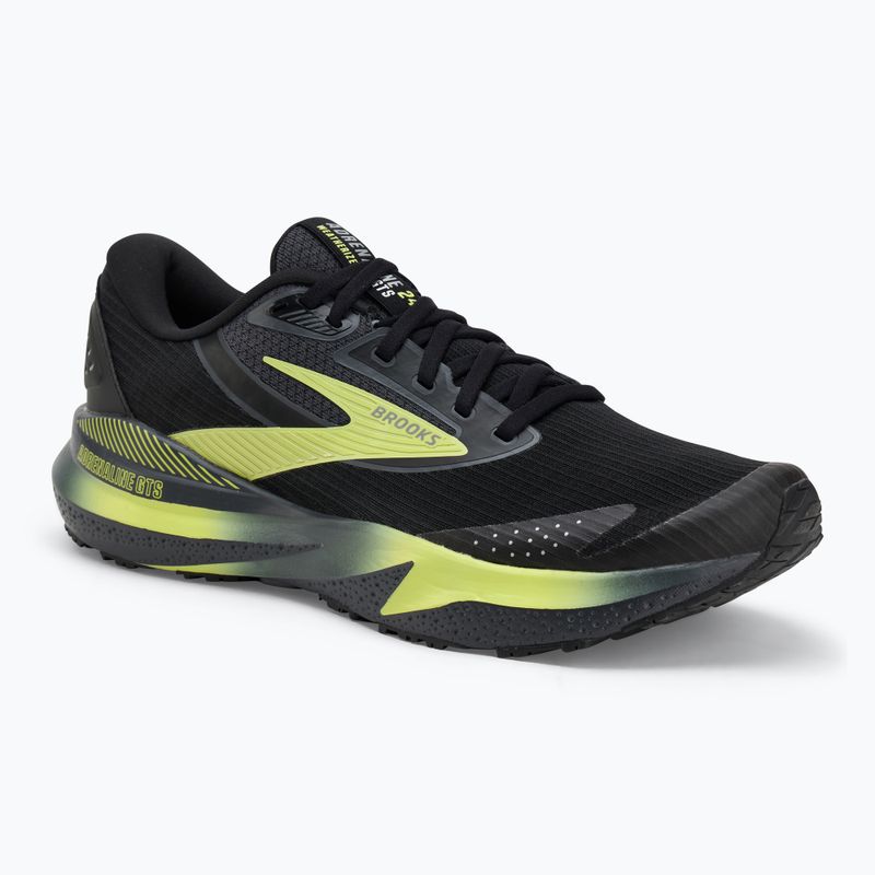 Мъжки обувки за бягане Brooks Adrenaline GTS 24 Weatherized black/ebony/new yellow