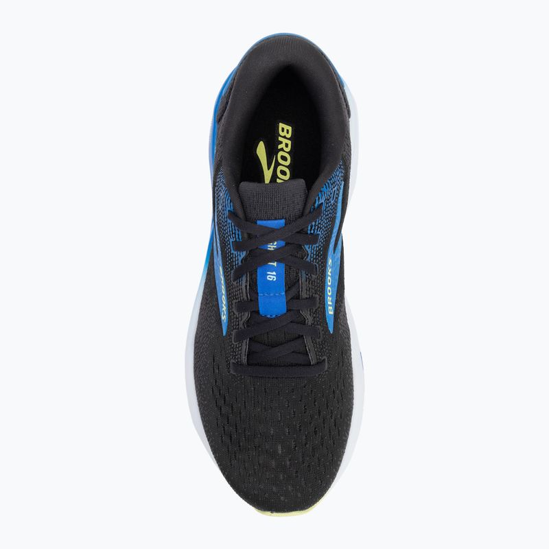 Brooks Ghost 16 мъжки обувки за бягане черно/кобалт/нео жълто 5