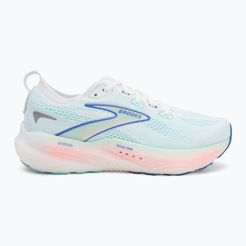 Дамски обувки за бягане Brooks Glycerin 22 wide fit white/limpet shell/amparo blue 2
