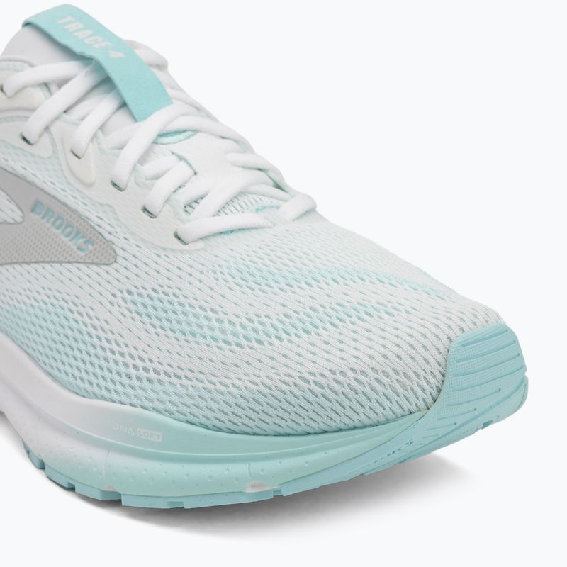 Дамски обувки за бягане Brooks Trace 4 bright white/limpet/black 7