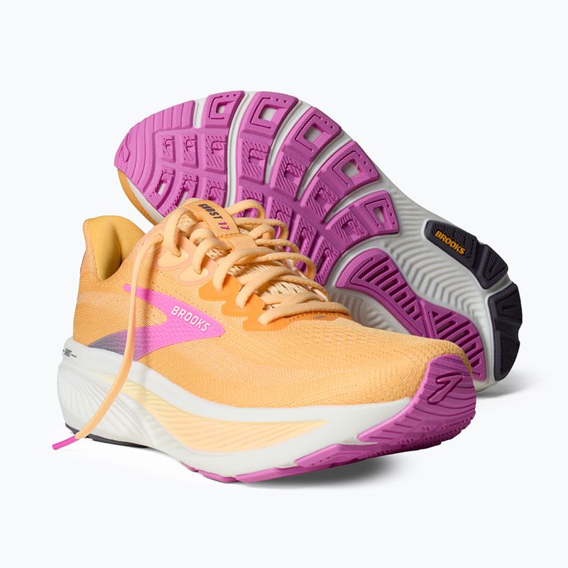 Дамски обувки за бягане Brooks Ghost 17 apricot/grey/pink 10
