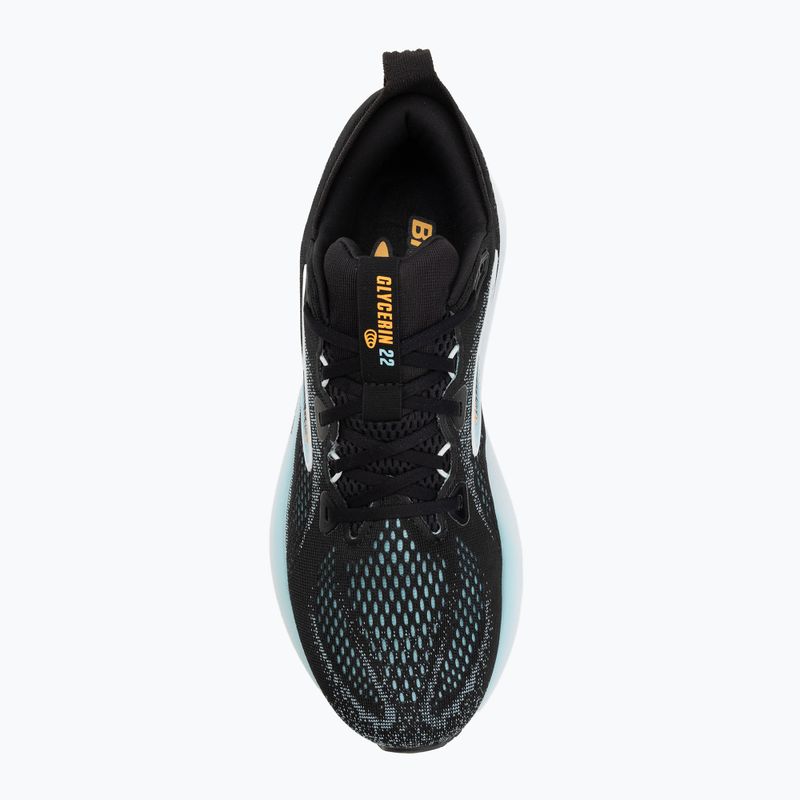 Мъжки маратонки за бягане Brooks Glycerin 22 black/atomizer/blazing orange 5