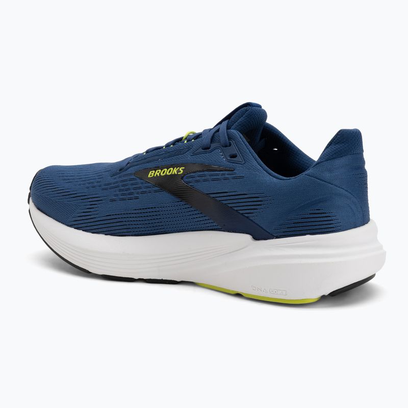 Мъжки обувки за бягане Brooks Revel 8 navy peony/black/acid lime 3