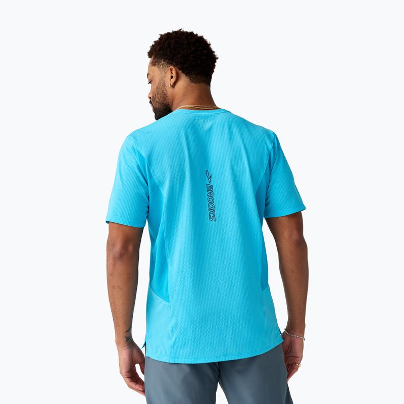 Мъжка тениска за бягане Brooks Highpoint 2.0 blazing blue/atomic blue 2